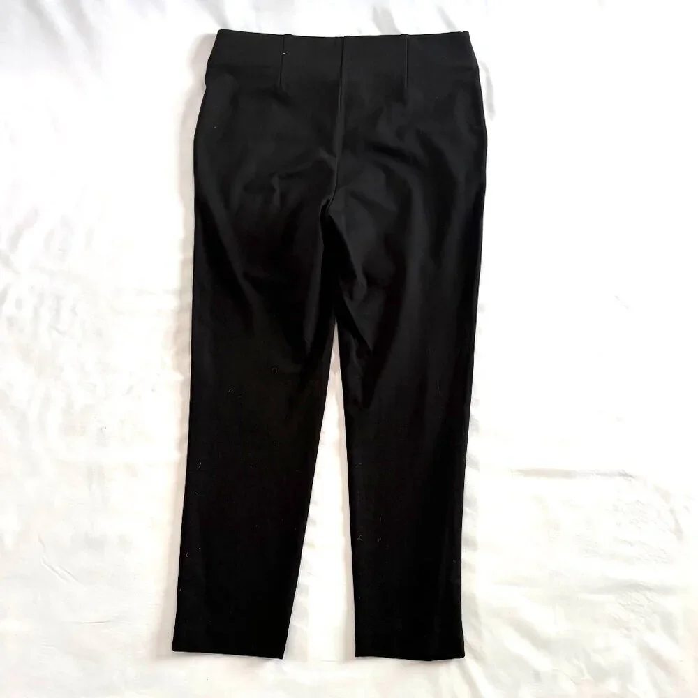 Chico's black knit pants Size 0 stretch cropped ankle